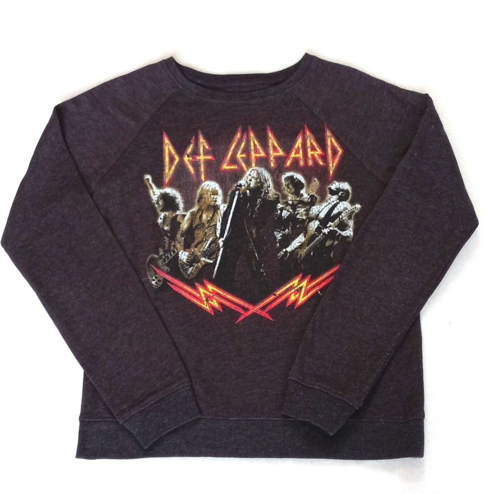 *Relisted* Super Cute Def Leppard Band Sweatshirt (Vintage Style) XS - Picture 1 of 4